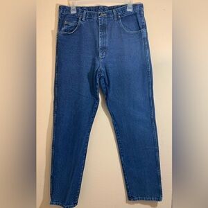 Wrangler Men’s Dark Wash Denim Blue Jeans Sz 38x34